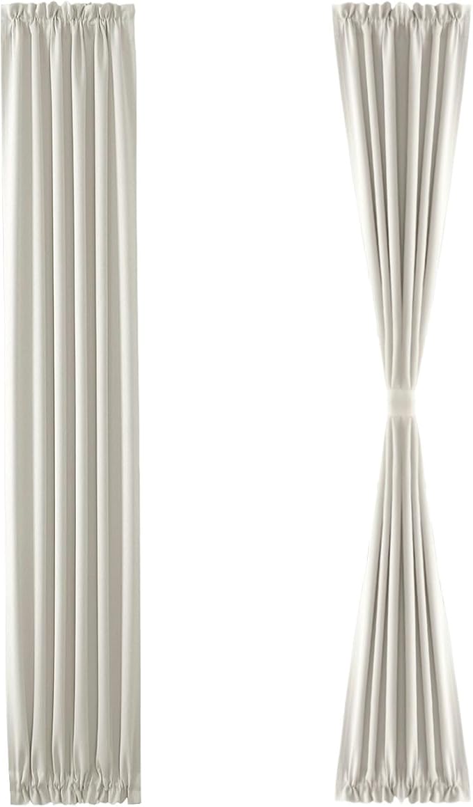 DWCN French Door Curtains – Rod Pocket Thermal Blackout Curtain - Image 7