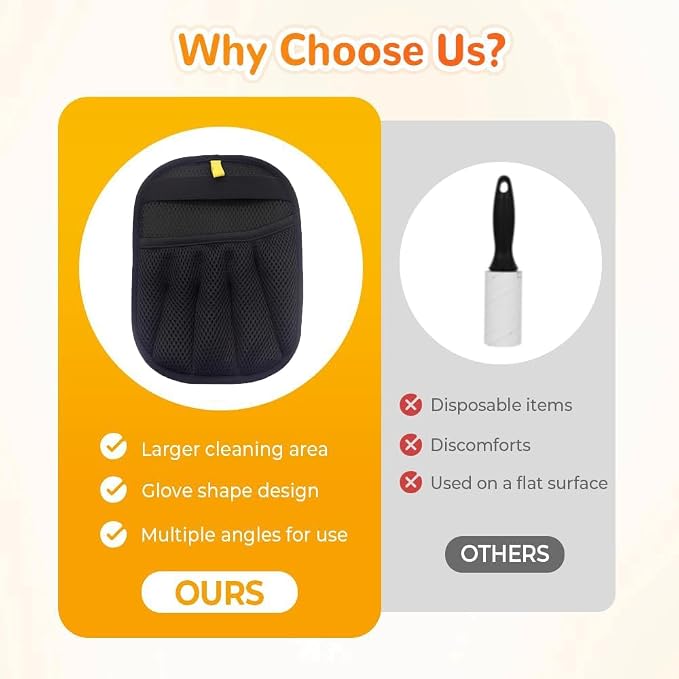 Pet Hair Remover Gloves for Cats Dogs, Electrostatic Glove Pet Hair Gloves - Image 6