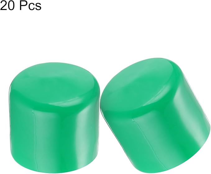 uxcell 20pcs Rubber End Caps 45mm ID Vinyl PVC Round Tube Bolt Cap Cover Screw - Image 2