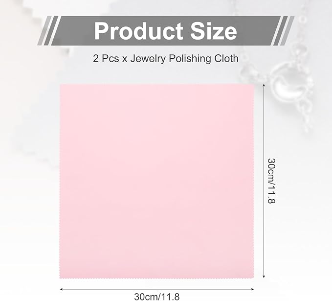 MECCANIXITY Jewelry Polishing Cloth 11.8x11.8 Inch Silver Polish Cleaning - Image 2