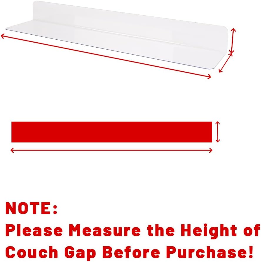 Under The Couch Blocker Clear Toy Blockers for Furniture - Stop Things from Going Under Couch Sofa Bed and Other Furniture (5Pcs-15.75" L*2" H Total 78.74" L)