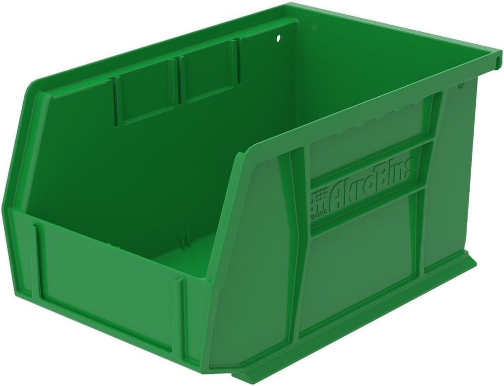 Akro-Mils 30237 AkroBins Plastic Storage Bins, 9"x6"x5", Green...