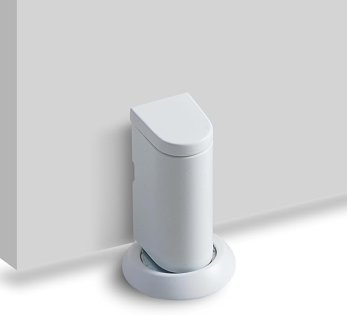 Windproof Magnetic Door Stoppers, 0-0.78" Stroke Mechanical Doorstop, No-Hole by DOOROOM