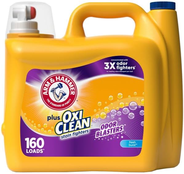 Arm & Hammer Plus OxiClean Odor Blasters Fresh Burst, 160 Loads Liquid Laundry - Image 14