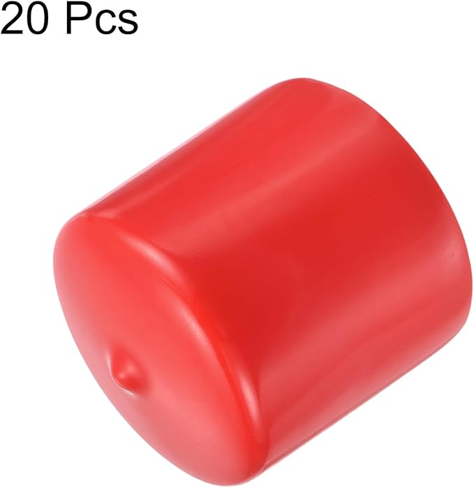 uxcell 20pcs Rubber End Caps 43mm ID Vinyl Round Tube Bolt Cap Cover Thread - Image 2
