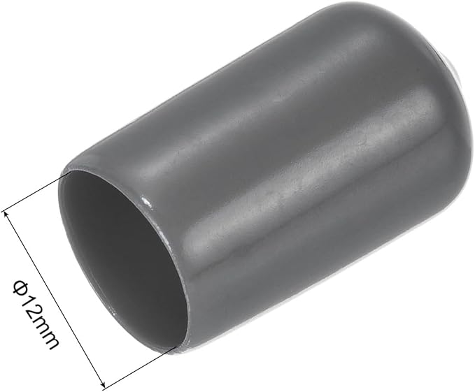 uxcell 20pcs Rubber End Caps 12mm ID Vinyl PVC Round Tube Bolt Cap Cover Screw - Image 3