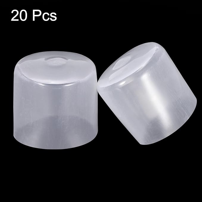 uxcell 20pcs Rubber End Caps 32mm ID Vinyl PVC Round Tube Bolt Cap Cover Screw - Image 2