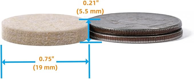 Furnigear Felt Furniture Pads for Hardwood Floors - Image 2