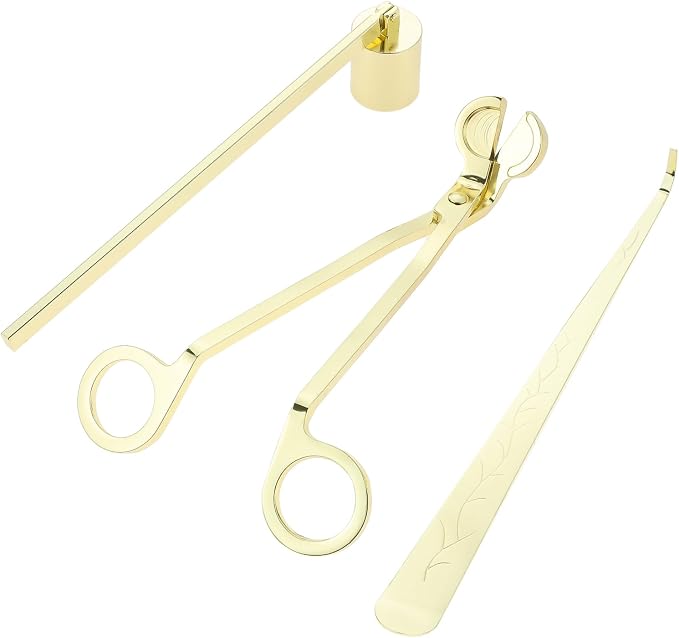 3 in 1 Candle Accessory Set, Candle Wick Trimmer, Candle Wick Snuffer, Candle by TEENGSE