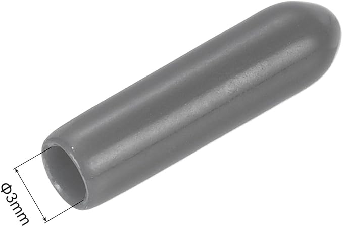 uxcell 20pcs Rubber End Caps 3mm ID Vinyl PVC Round Tube Bolt Cap Cover Screw - Image 3
