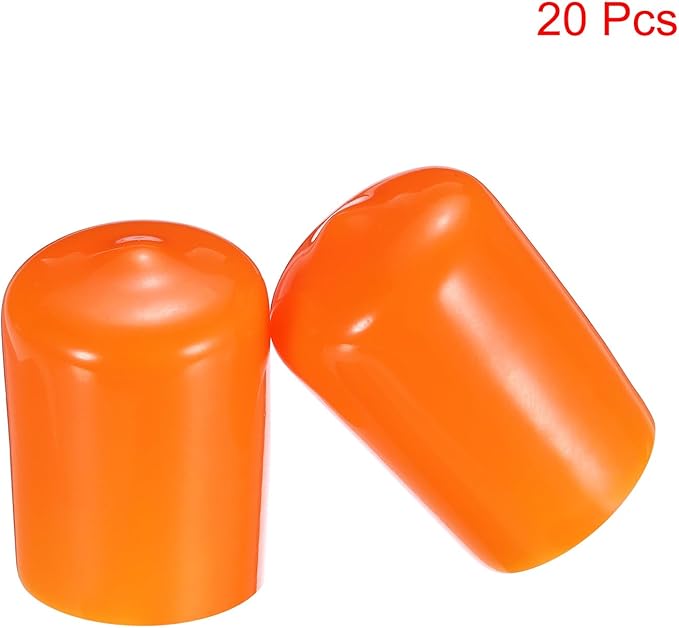 uxcell 20pcs Rubber End Caps 19mm ID Vinyl PVC Round Tube Bolt Cap Cover Screw - Image 2
