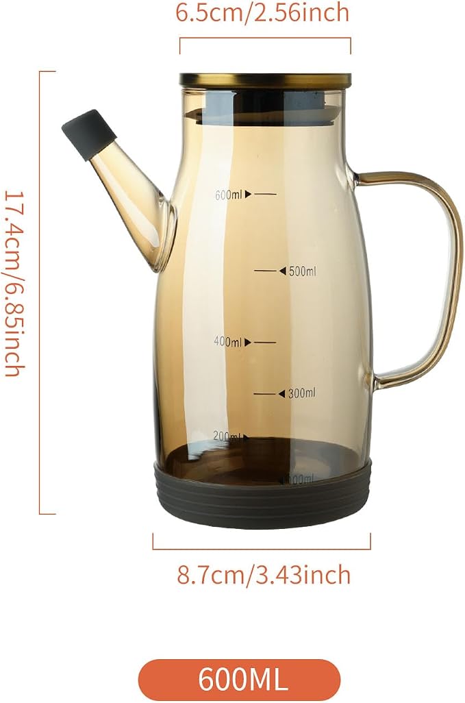 Large Glass Oil Dispenser Bottle - Image 4