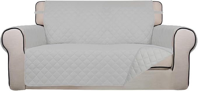 PureFit Reversible Quilted Sofa Cover, Water Resistant Furniture Protector by PureFit