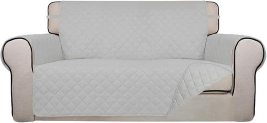 PureFit Reversible Quilted Sofa Cover, Water Resistant Furniture Protector by PureFit