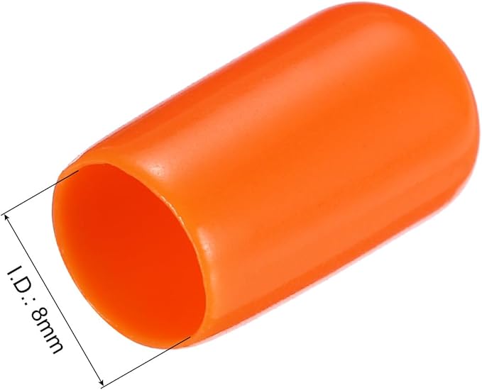 uxcell 20pcs Rubber End Caps 8mm ID Vinyl PVC Round Tube Bolt Cap Cover Screw - Image 3