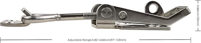 Adjustable Latch Buckle Cabinet Boxes Lever Handle Toggle Catch Latch Lock - Image 5