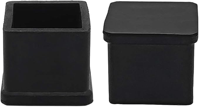 Flyshop Heavy Duty Non-Slip Rubber Leg Tips Square Chair Leg Floor Protectors - Image 4