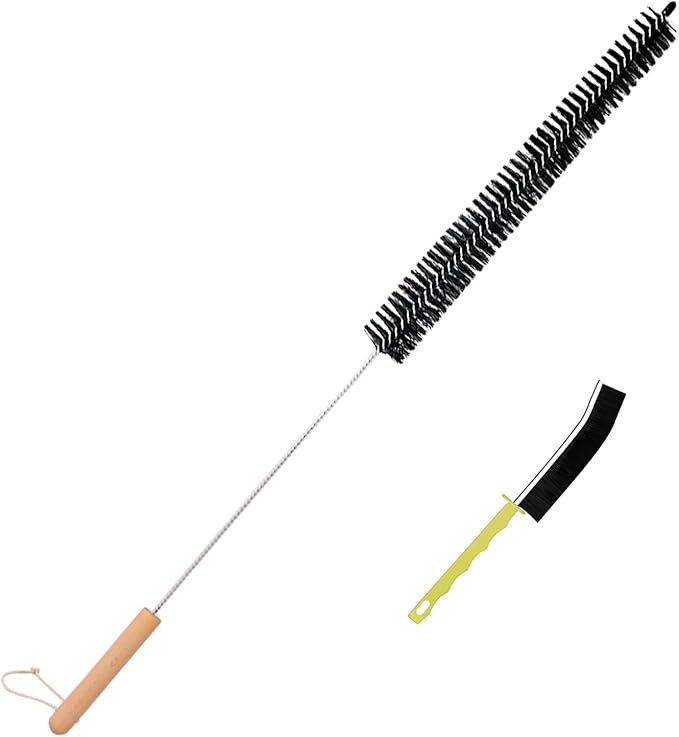 Dryer Lint Brush Vent Cleaner 30 inch Refrigerator Coil Cleaning Brushes by BRUSHFAMILY