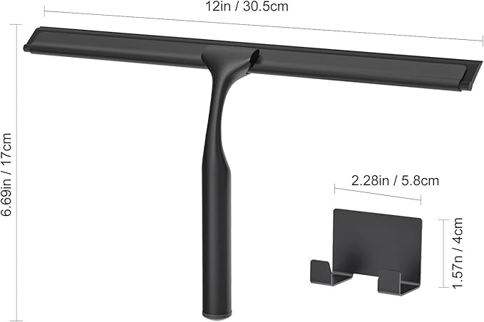 Shower Squeegee for Glass Doors, Shower Squeegee for Tile Shower Walls - Image 2
