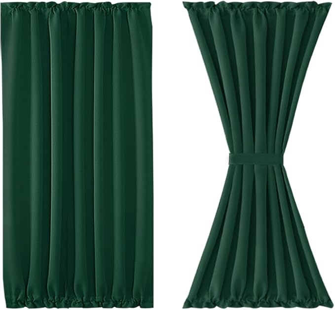 DWCN French Door Curtains – Rod Pocket Thermal Blackout Curtain - Image 7