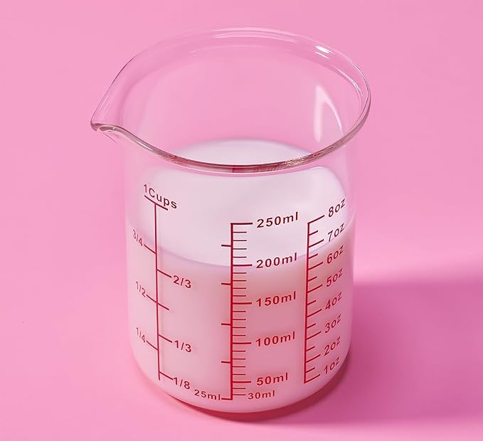 Ackers Glass Measuring Cup 1 Cup, 8oz Borosilicate Liquid Measuring Cup - Image 8