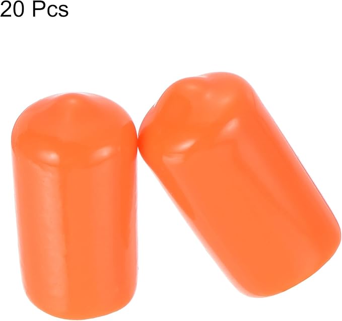uxcell 20pcs Rubber End Caps 12mm ID Vinyl Round Tube Bolt Cap Cover Screw - Image 2