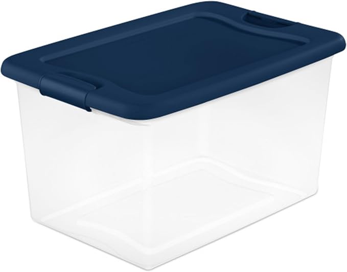 Sterilite 6-Pack Color Program, Large Clear Plastic Storage Bins - Image 2