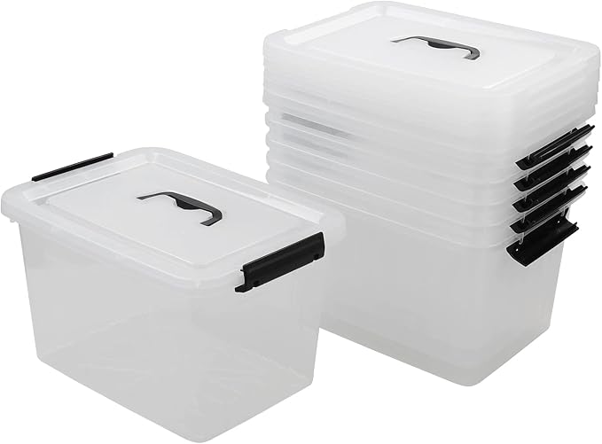 Zopnny 12 Quart Storage Latch Bins - Image 7