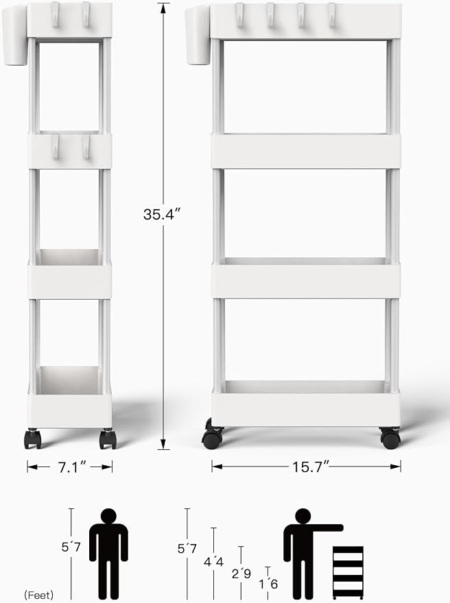 Pipishell Slim Storage Cart - Image 9