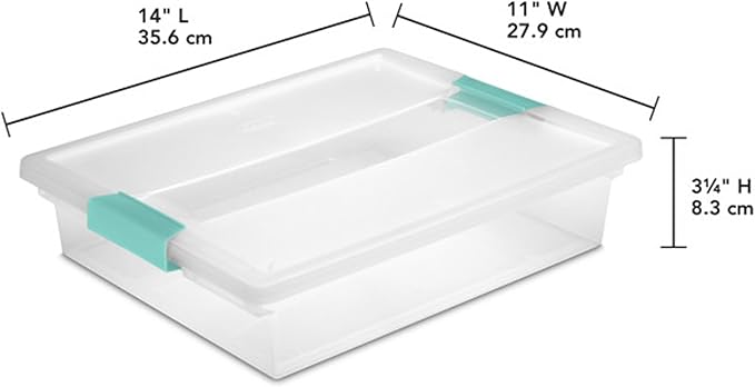 Sterilite 24-Pack Clip Box, Stackable Clear Plastic Bins - Image 3
