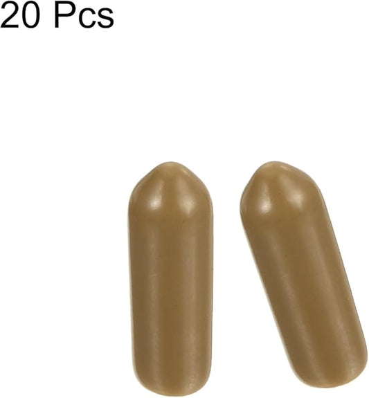 uxcell 20pcs Rubber End Caps 4mm ID Vinyl PVC Round Tube Bolt Cap Cover Screw - Image 2