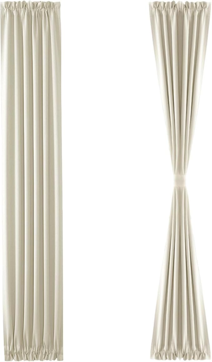 DWCN French Door Curtains – Rod Pocket Thermal Blackout Curtain - Image 7