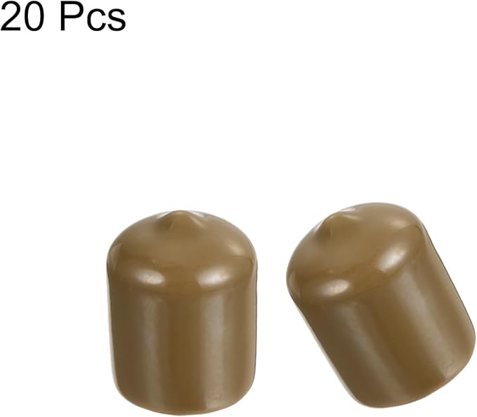 uxcell 20pcs Rubber End Caps 17mm ID Vinyl PVC Round Tube Bolt Cap Cover Screw - Image 2