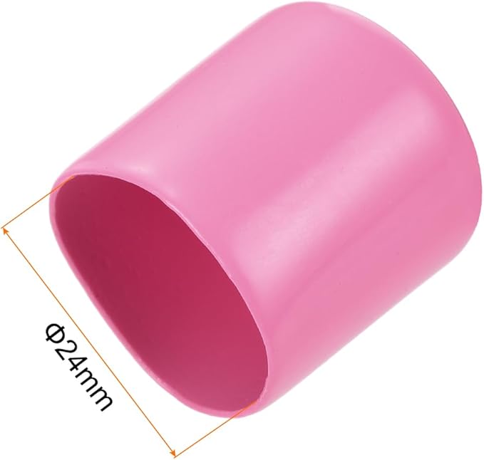 uxcell 20pcs Rubber End Caps 24mm ID Vinyl PVC Round Tube Bolt Cap Cover Screw - Image 3