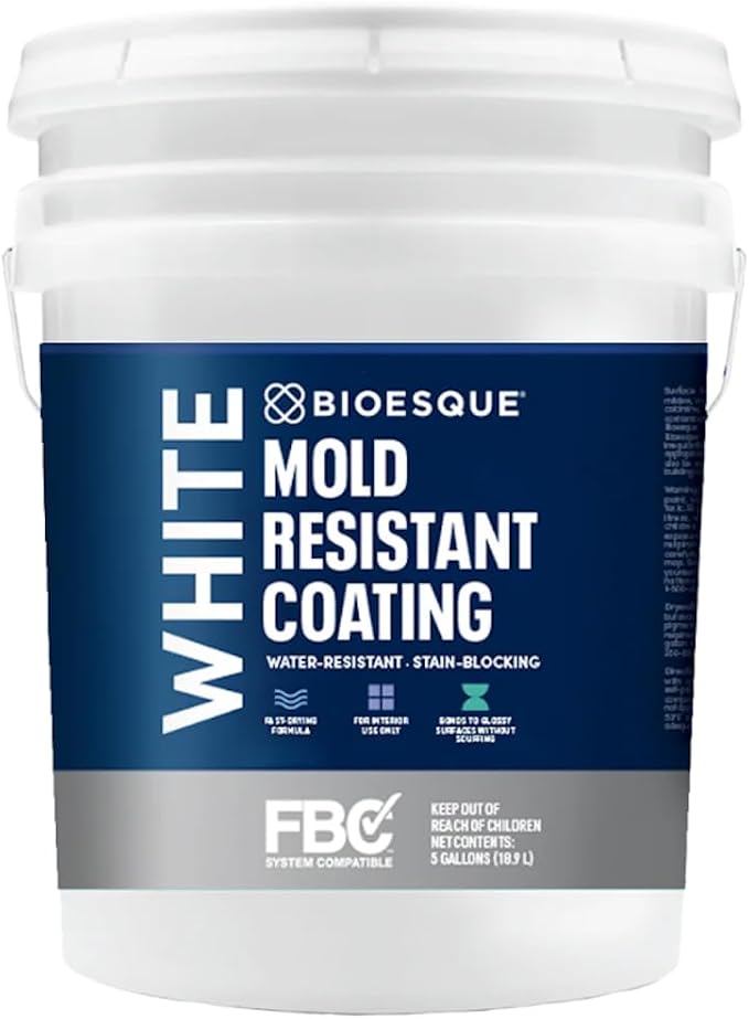 Bioesque Mold Resistant Coating, Water-Resistant, Stain-Blocking, Fast-Drying by Bioesque