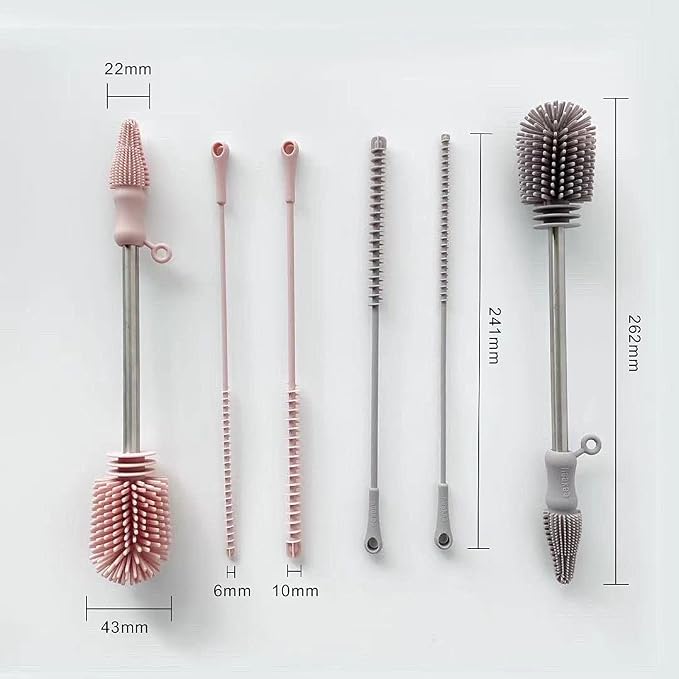 Haakaa Silicone Cleaning Brush Kit – Household Cleaning Brushes - Image 7