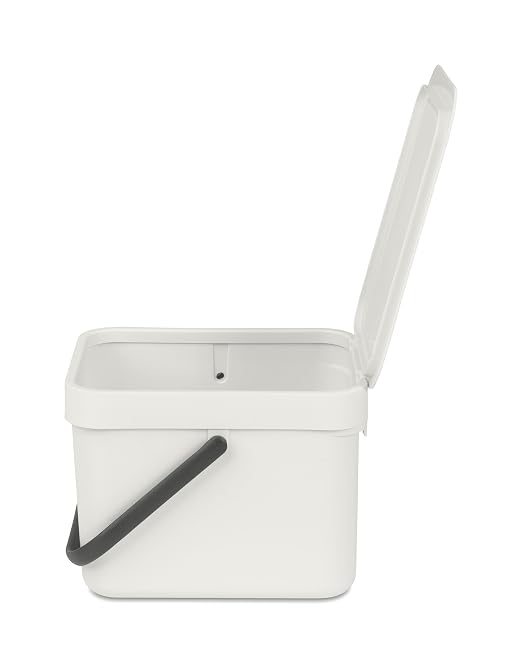 Brabantia Sort & Go Food Trash Can Small Countertop Kitchen Compost Caddy - Image 4