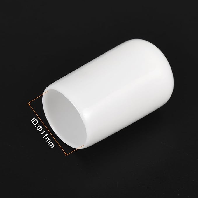 uxcell 20pcs Rubber End Caps 11mm ID Vinyl Round End Cap Cover Screw Thread - Image 3