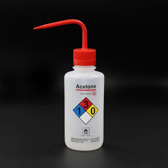 2pcs of Safety Wash Bottles, Vol.500ml 17oz, Acetone Wash Bottle, LDPE Material - Image 3