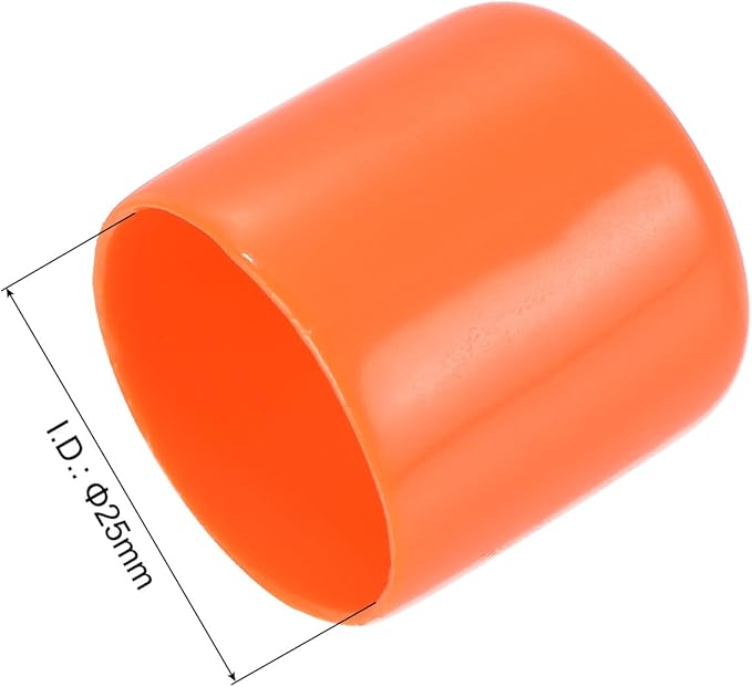 uxcell 20pcs Rubber End Caps 25mm ID Vinyl Round Tube Bolt Cap Cover Screw - Image 3