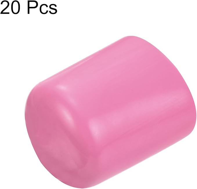 uxcell 20pcs Rubber End Caps 20mm ID Vinyl PVC Round Tube Bolt Cap Cover Screw - Image 2