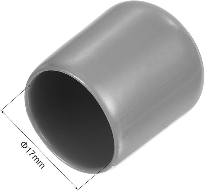 uxcell 20pcs Rubber End Caps Protective Caps 17mm ID Vinyl PVC Round Tube Bolt - Image 3