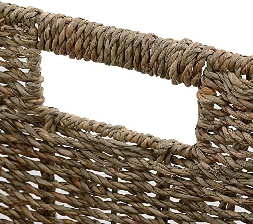 HOONEX Wicker Storage Baskets for Organizing, Decorative Woven Seagrass Baskets - Image 7