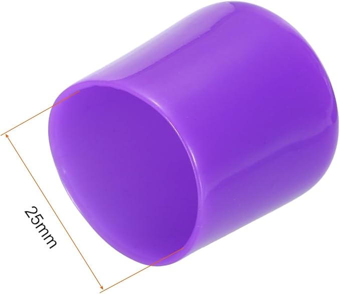 uxcell 20pcs Rubber End Caps 25mm ID Vinyl Round Tube Bolt Cap Cover Screw - Image 3