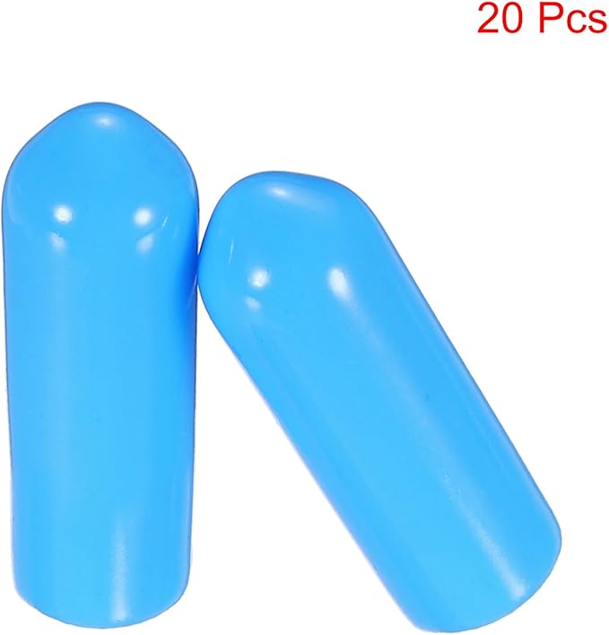 uxcell 20pcs Rubber End Caps 5mm ID Vinyl PVC Round Tube Bolt Cap Cover Screw - Image 2
