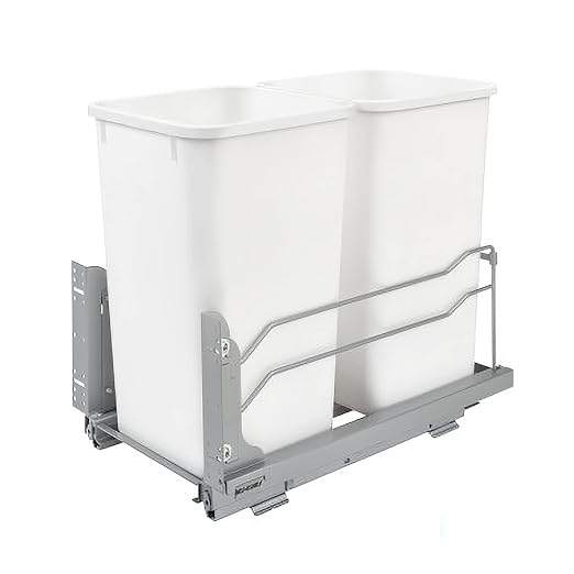 Rev-A-Shelf Double Pull-Out Trash Can by Rev-A-Shelf