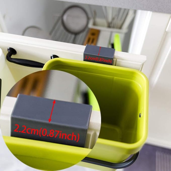Compost Bin for Kitchen Countertop Under Sink, Bathroom Hanging Small Trash Can - Image 5