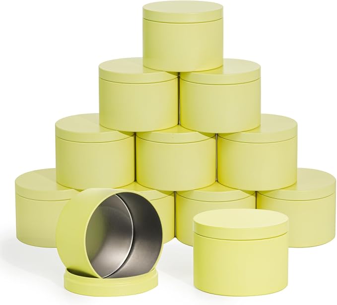 Aroparc Candle Tins with Lids, 3 Wicks Candle Containers 12 Pack 14oz/420ml by Tobeno1candlemakingsupplier