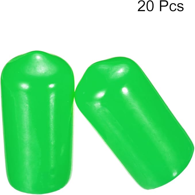 uxcell 20pcs Rubber End Caps 10mm ID Vinyl PVC Round Tube Bolt Cap Cover Screw - Image 2