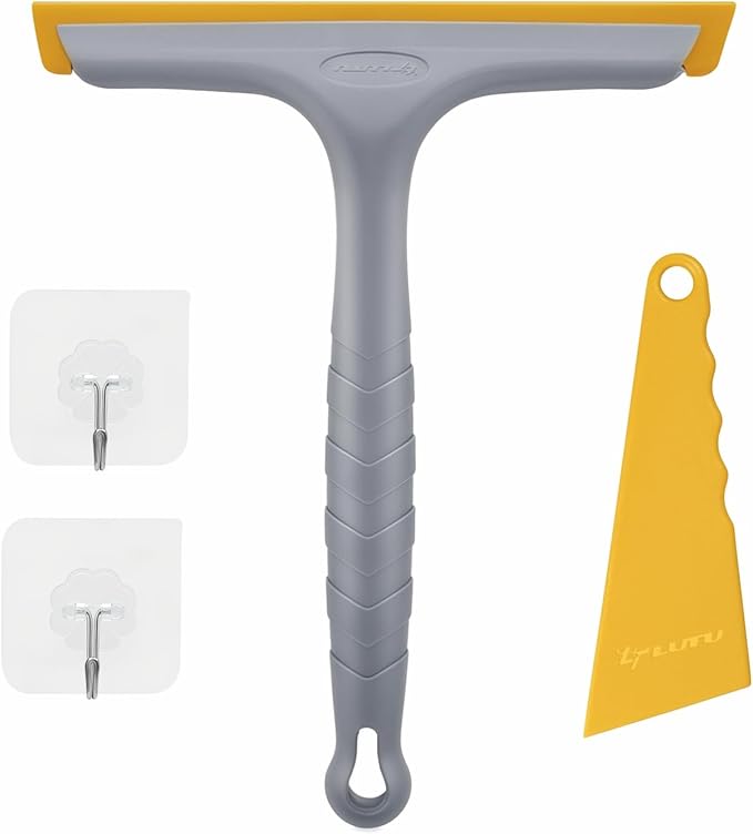 Shower Squeegee for Glass Doors, Bathroom Squeegee for Shower, Window Squeegee by LTLUTU